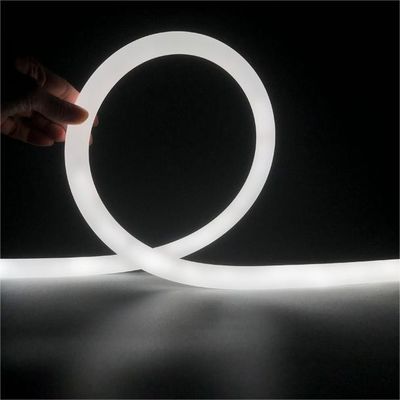 Φ 18mm Silikon Neon Şerit 24V CRI90 9.6W/M 360° Esnek Yuvarlak Neon Işığı