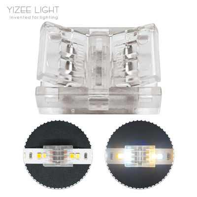 3 PIN 10mm PCB To PCB SMD Solderless LED Şerit Bağlantısı Şeffaf