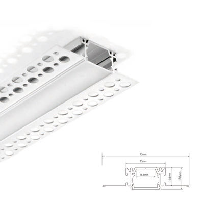 33*19mm Çıkartılmış Kuru Duvar Alçalmış Alüminyum Profili LED Çizgi için