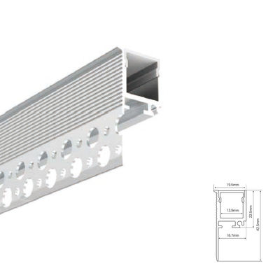 23*20mm Alüminyum Alçalı Alçalı Alçaltılmış LED Lineer Profili